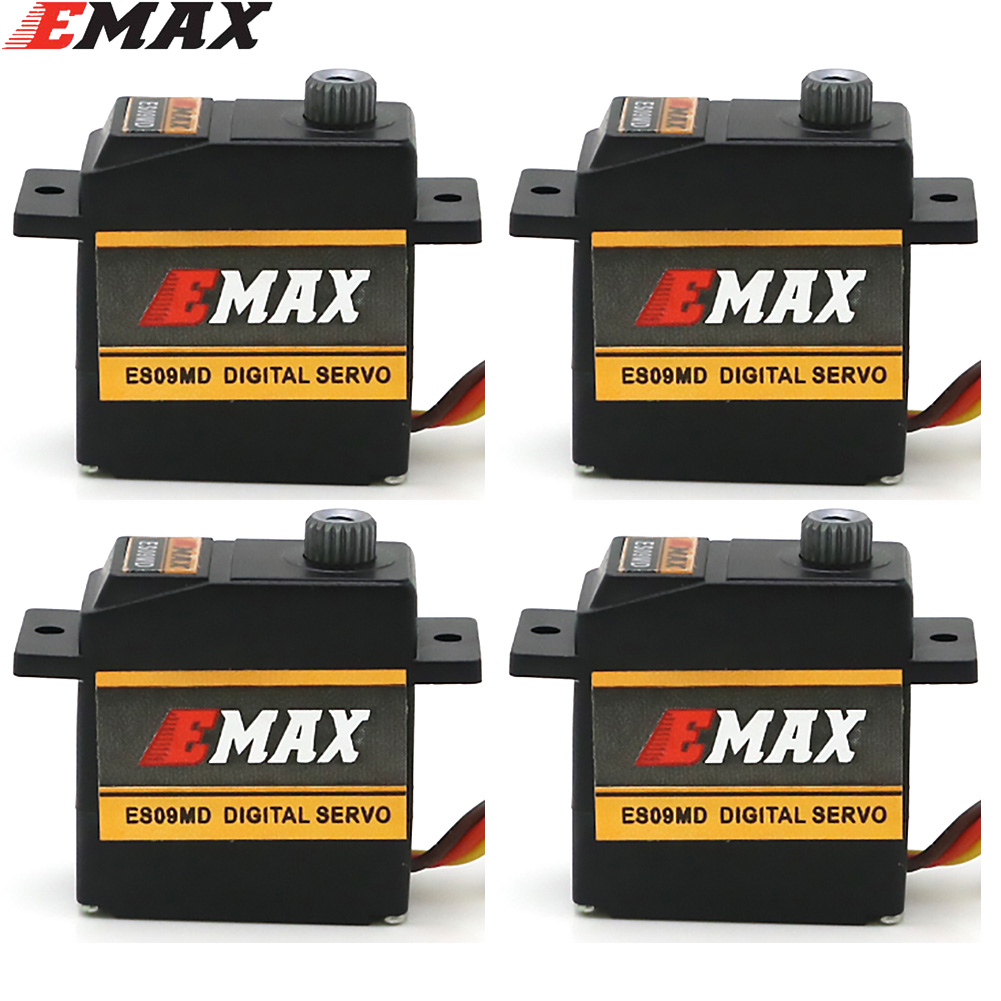 Rc Helicopter Servo - ES09MD EMAX เซอร์โวโลหะแบบดิจิตอล พร้อมลูกปืนคู่ แผ่นสวอชเพลท เซอร์โว