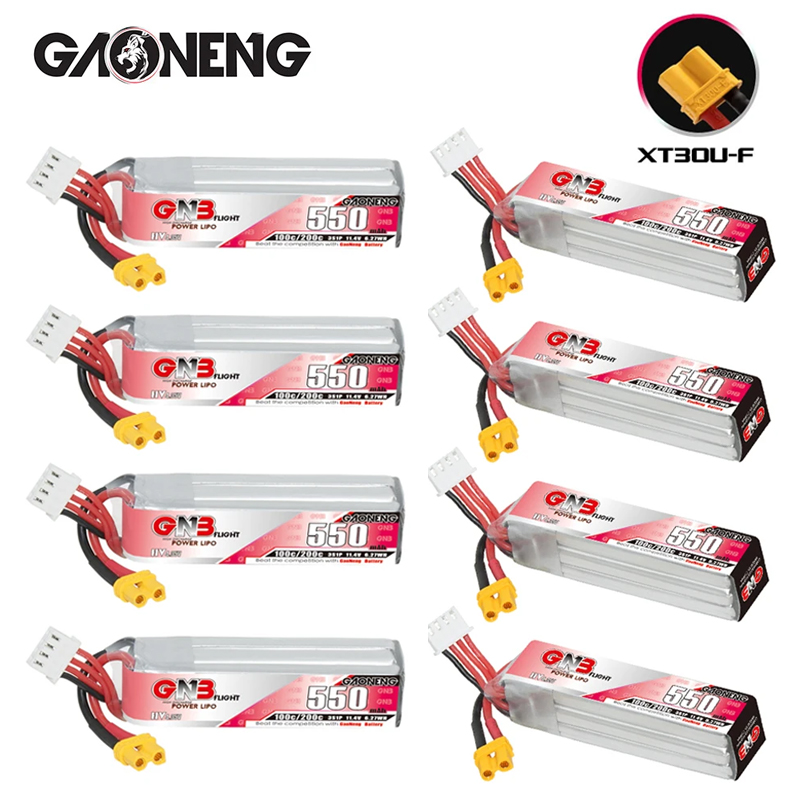 Rc Helicopter Parts - GNB HV 11.4V 550mAh 100C/200C แบตเตอรี่