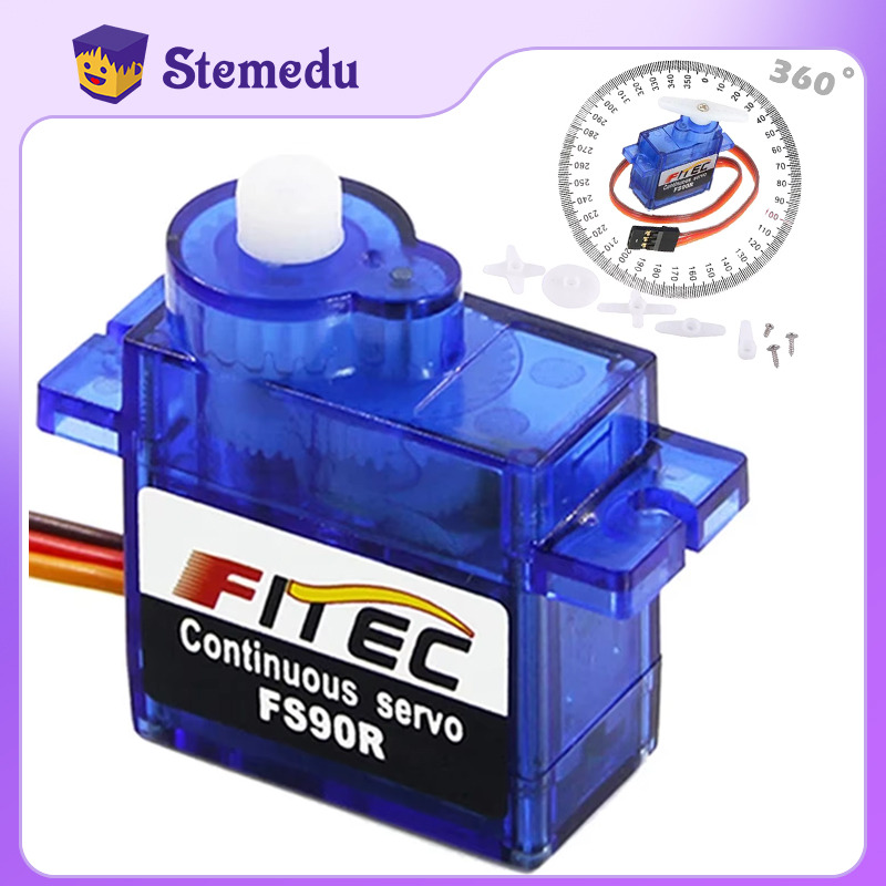 Rc Helicopter Parts - Feetech Mini FS90R Micro Servo หมุนต่อเนื่อง