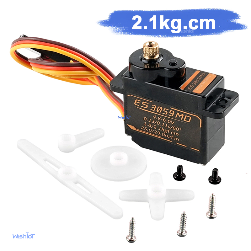 Rc Helicopter Parts - EMAX ES3059MD ไมโครเซอร์โวแบบดิจิตอล 9 กรัม เกียร์โลหะ