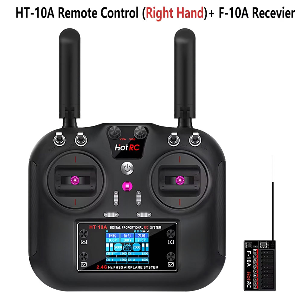 Rc Helicopter Battery - Hotrc HT-10A 2.4G 10CH เครื่องส่งสัญญาณ F10A