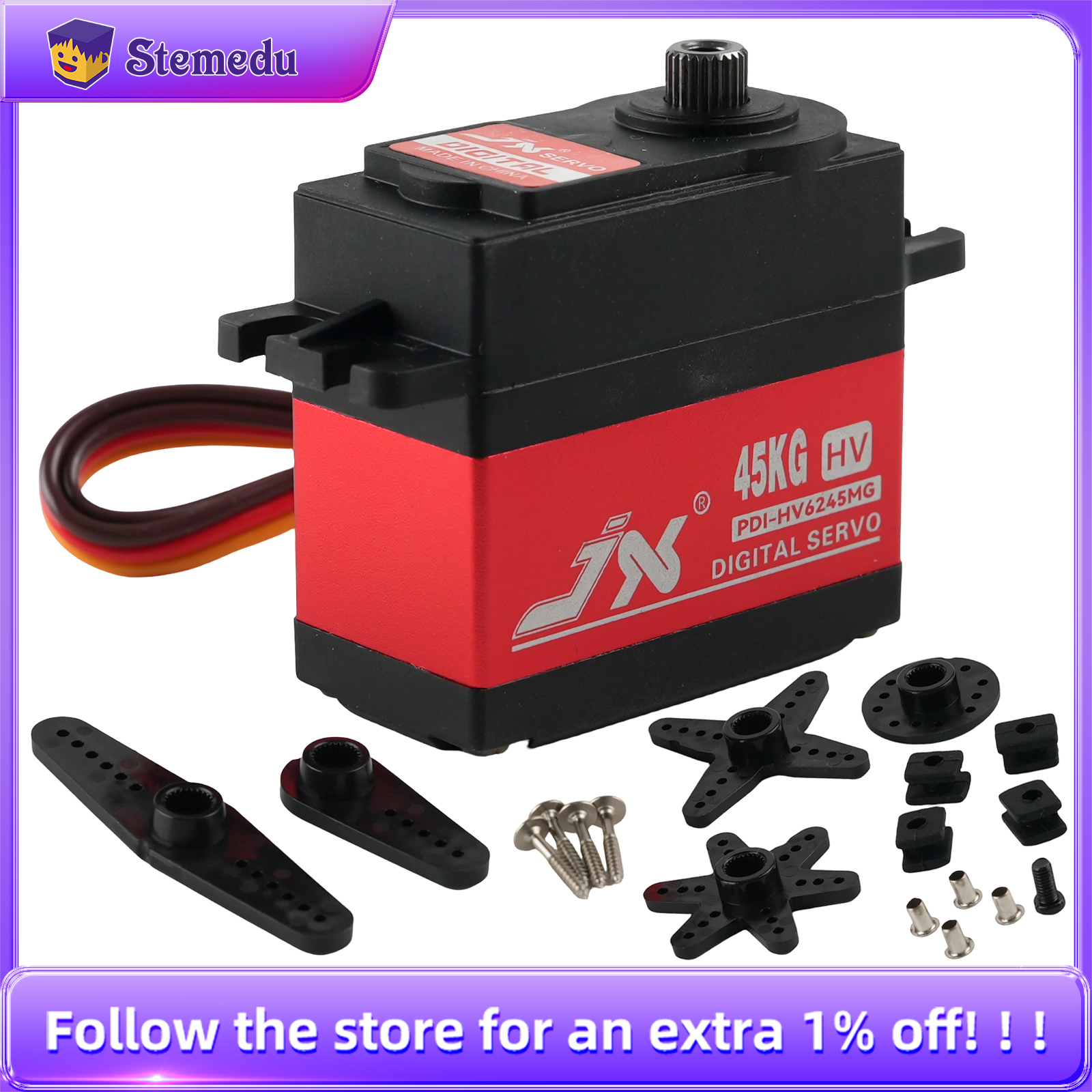 Rc Helicopter Parts - เซอร์โว JX รุ่น PDI-HV6245MG 45 กก.