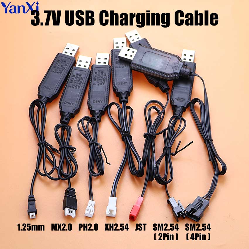 Rc Helicopter Charger - สายชาร์จ USB สำหรับแบตเตอรี่ลิเธียม 3.7V สายชาร์จ MX2.0
