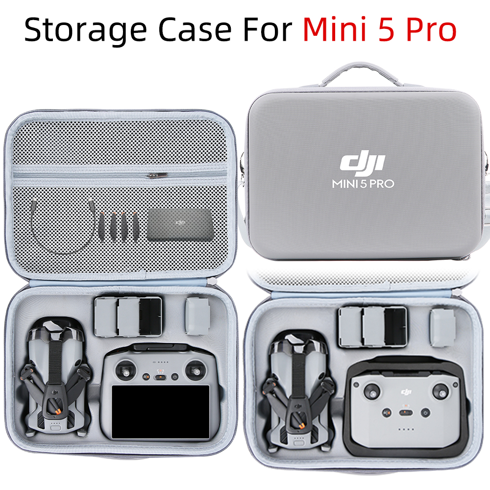Rc Helicopter Bag - สำหรับมินิ 5 โปรกรณีความจุขนาดใหญ่แบบพกพา PU วัสดุกระเป๋าเก็บของสำหรับ DJI