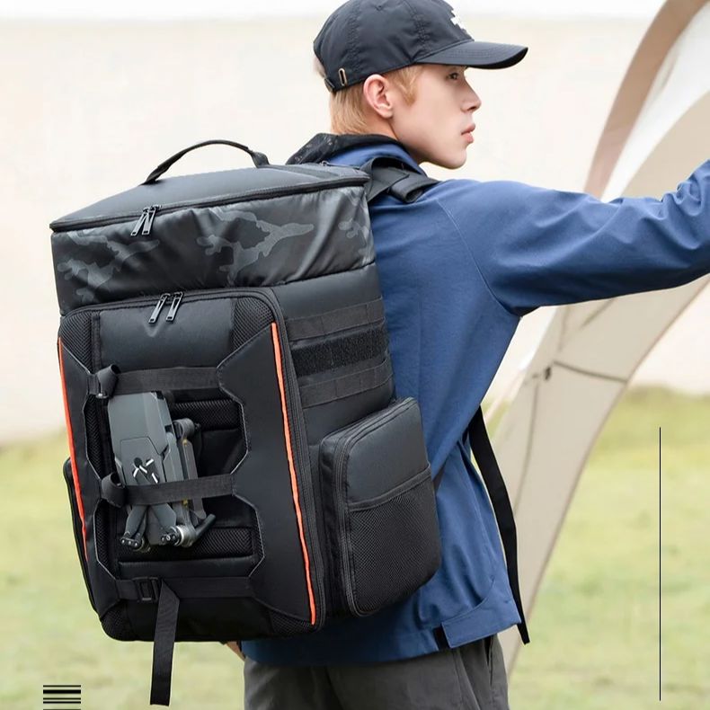 Rc Helicopter Bag - กระเป๋าเป้สะพายหลังสำหรับโดรนแข่ง FPV ขนาด 33 ลิตร, กระเป๋ากล้องถ่ายภาพกันน้ำสำหรับเดินทางกลางแจ้ง,