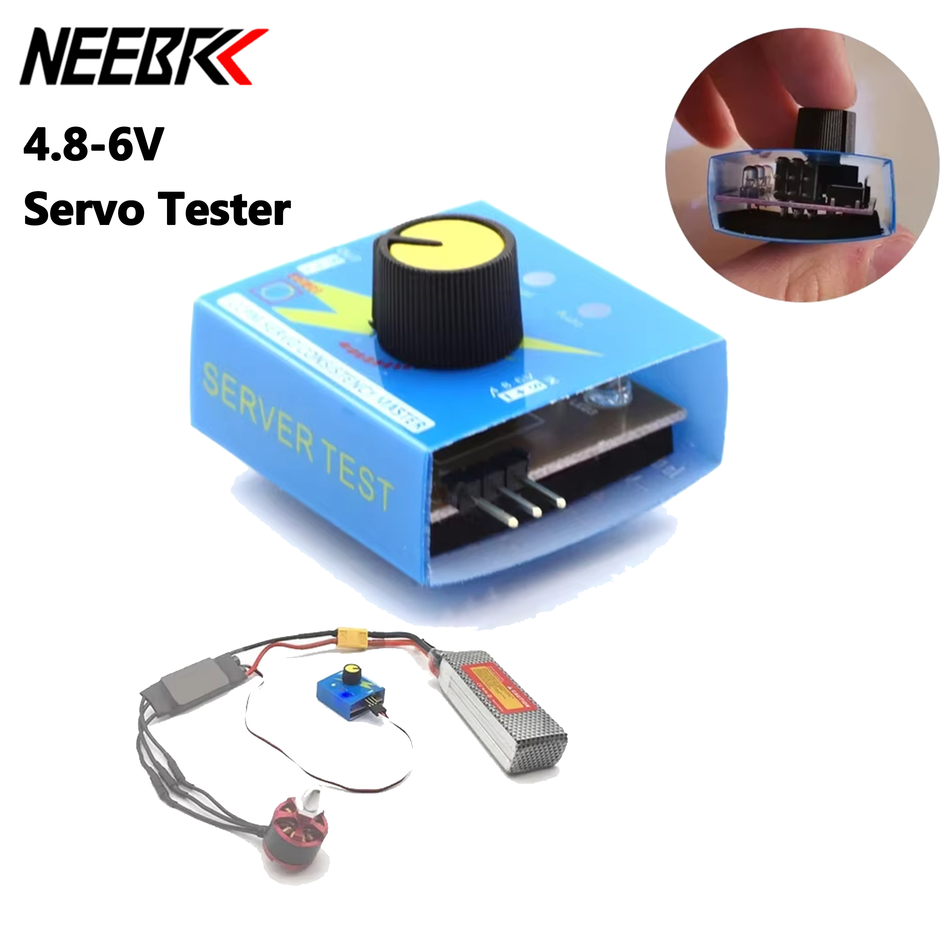 Rc Helicopter Servo - Neebrc เครื่องทดสอบเซอร์โวหลายแบบแบบง่ายเครื่องตรวจสอบความสอดคล้อง Master ccpm ECS 3CH