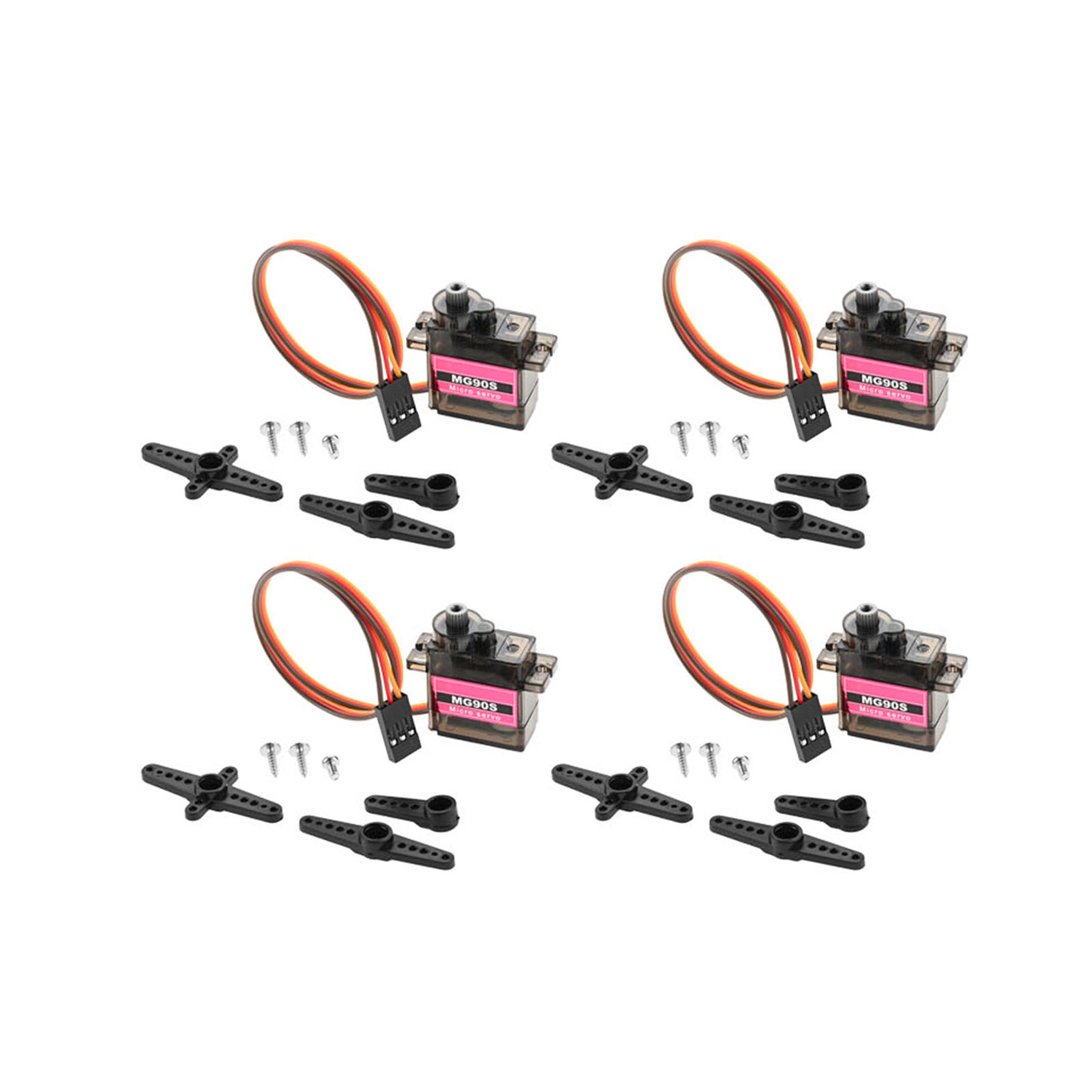Rc Helicopter Mini - มอเตอร์เซอร์โวโลหะขนาดเล็ก 4 ชิ้น 90 องศา 9