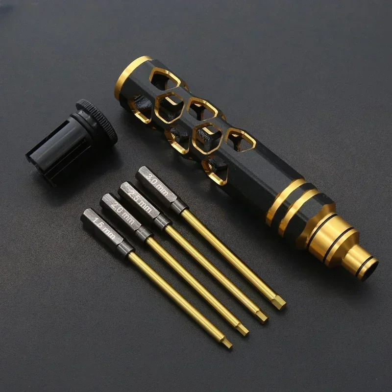 Rc Helicopter Tool Kit - ไขควงหัวหกเหลี่ยม 4 ใน 1 ไขควงหกเหลี่ยมชุดเครื่องมือไขควงชุดอุปกรณ์รถเฮลิคอปเตอร์ RC