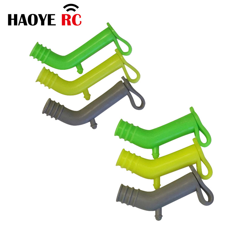Rc Helicopter Gas - Haoye เครื่องยนต์ท่อไอเสียท่อซิลิโคน End Deflector พร้อมหมวกสําหรับ Nitro