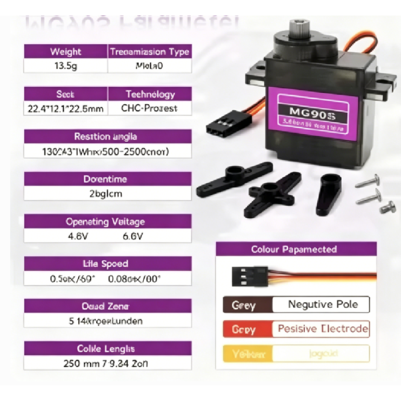 เซอร์โว MG90S เกียร์โลหะ 9 กรั - Rc Helicopter Servo บทวิจารณ์และราคา