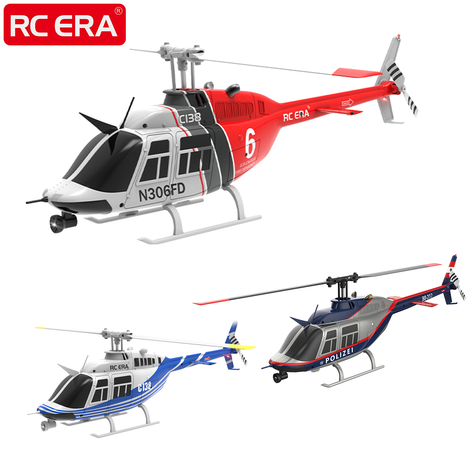 RC ERA C138 BELL 206 Jet Range - Rc Helicopter Gyro บทวิจารณ์และราคา
