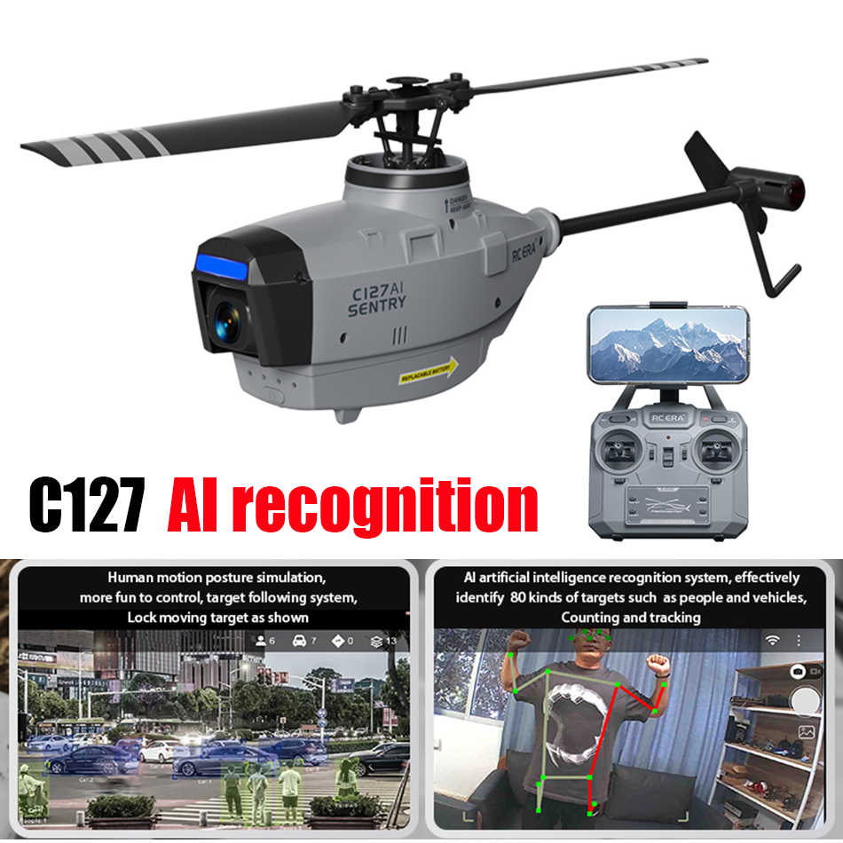 RC ERA C127 AI มินิบรัชเลส FPV - Rc Helicopter Single Rotor บทวิจารณ์และราคา