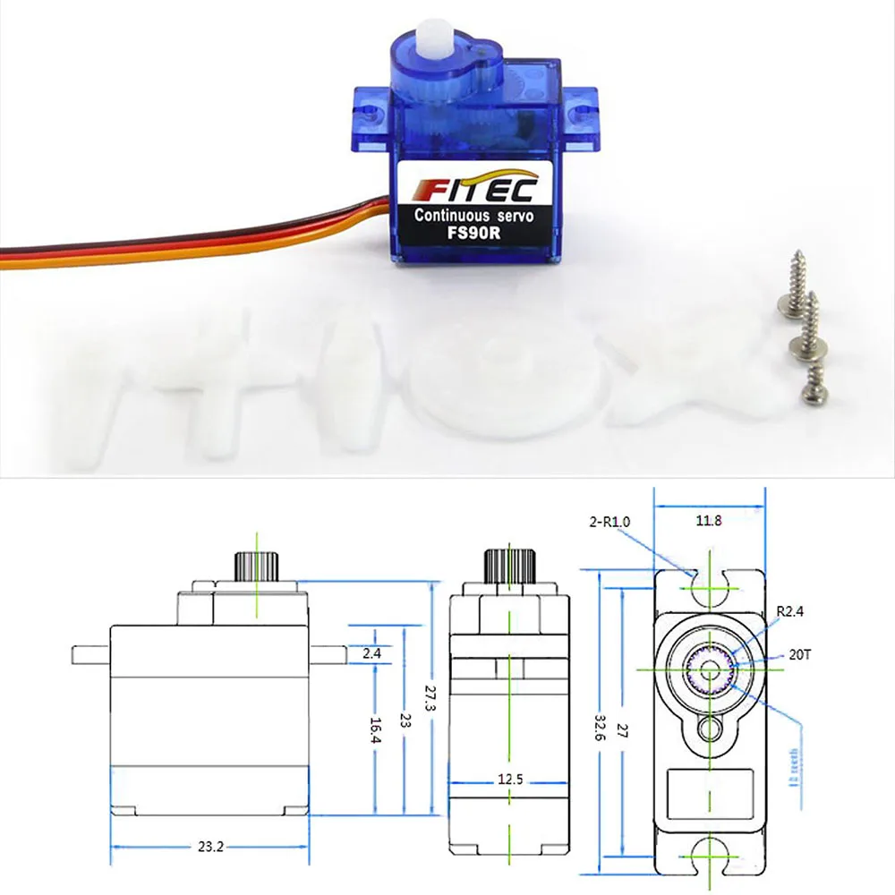 Feetech Mini FS90R Micro Servo - Rc Helicopter Parts บทวิจารณ์และราคา