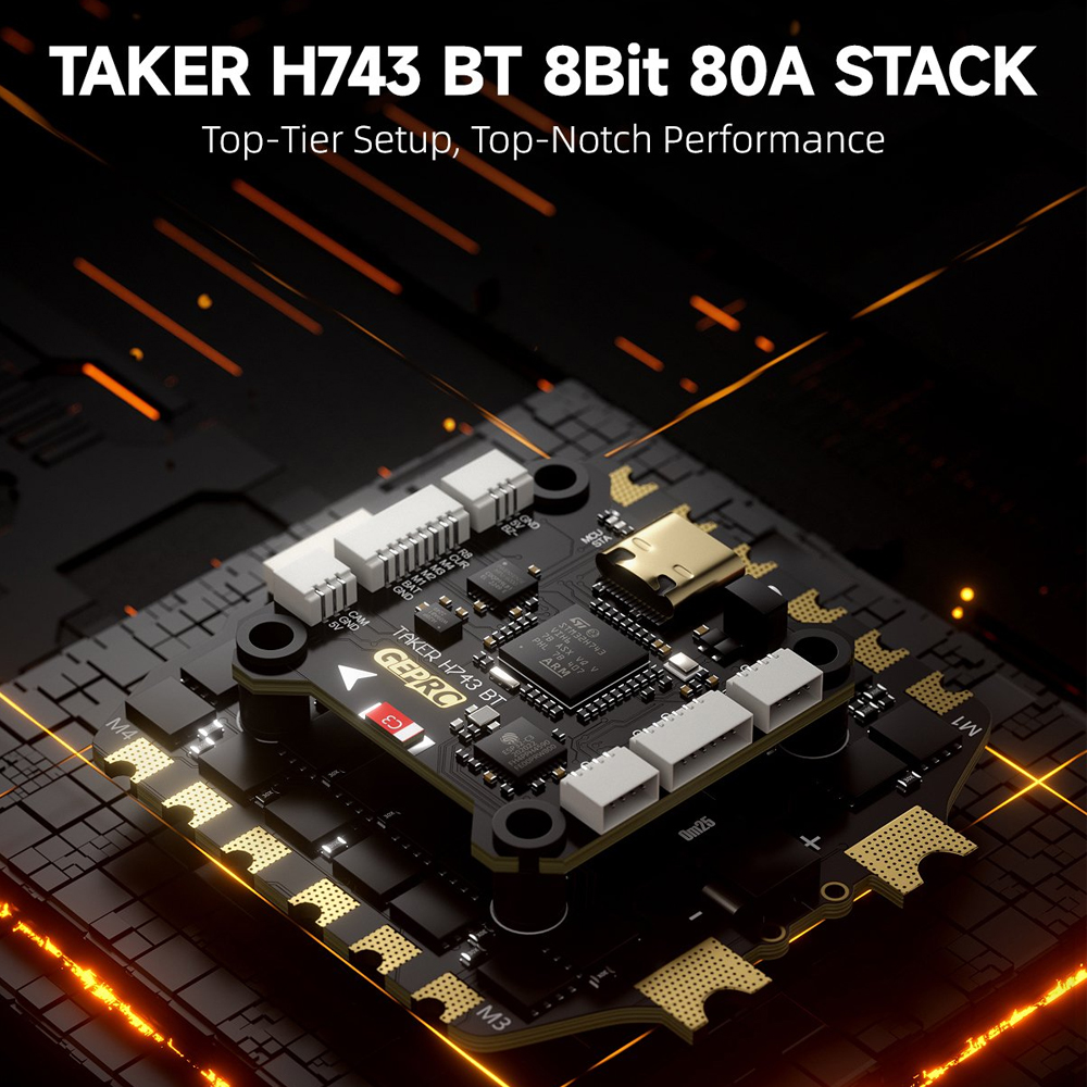GEPRC TAKER H743 BT 8Bit 80A S - Rc Helicopter Gyro บทวิจารณ์และราคา