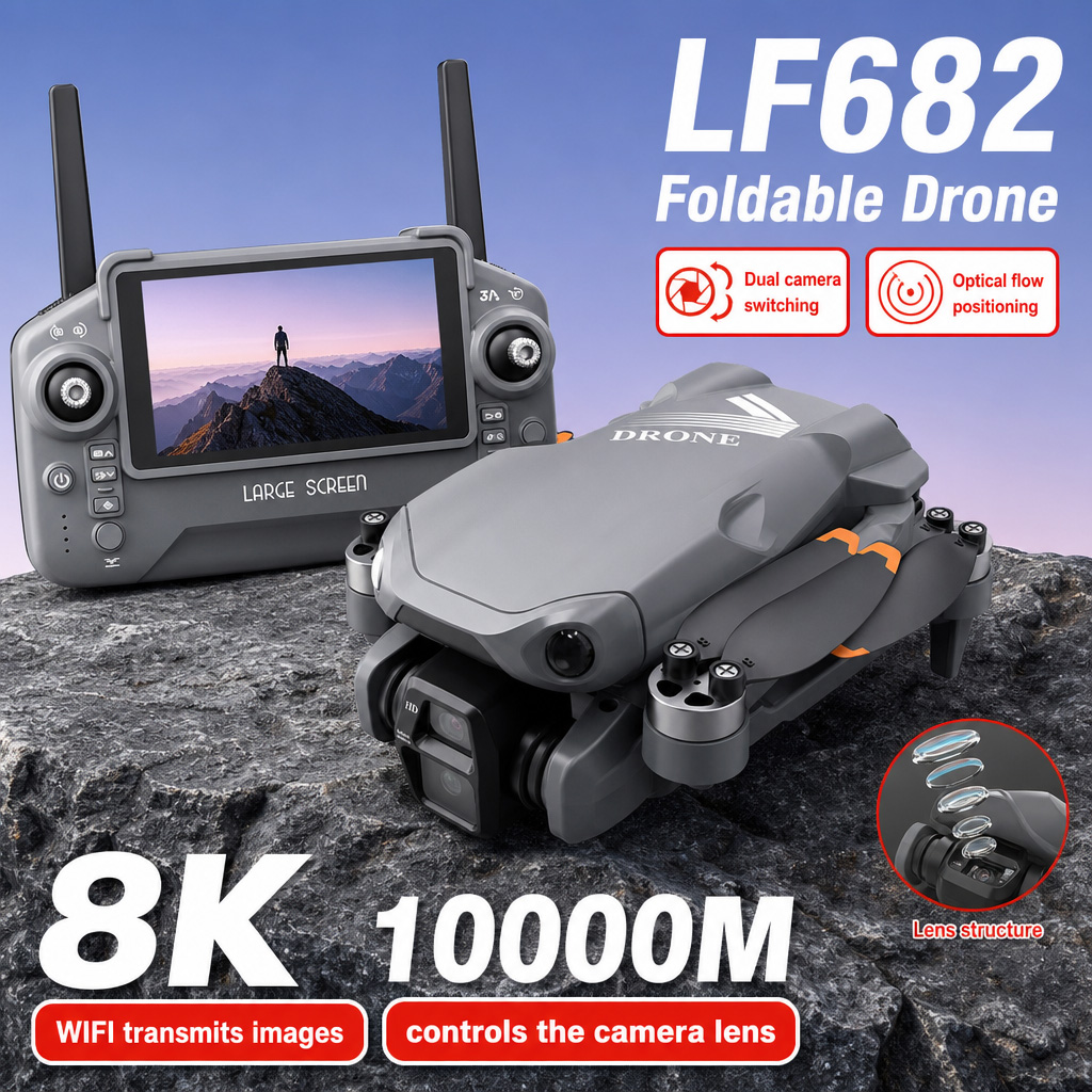 โดรนถ่ายภาพทางอากาศ LF682 8K H - Rc Helicopter Charger บทวิจารณ์และราคา