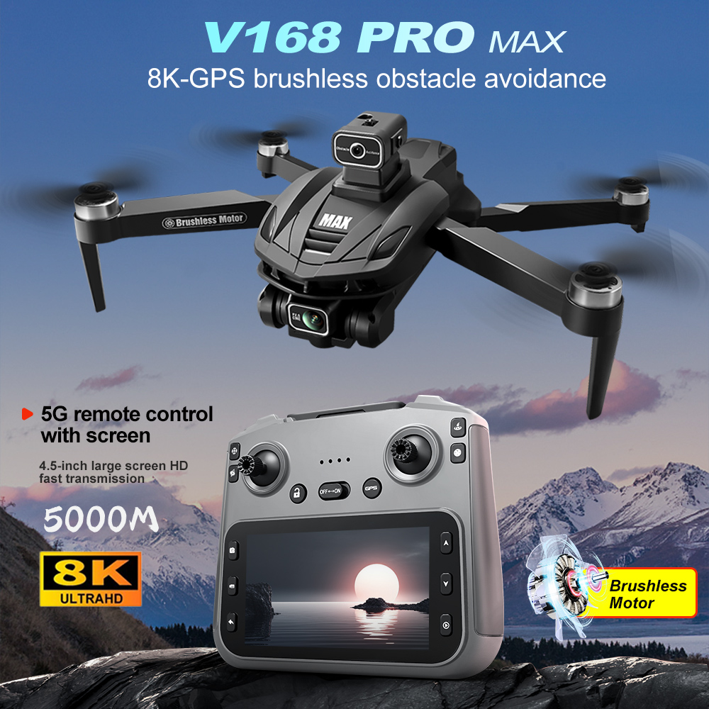 V168 PRO Max GPS Drone 8K Prof - Rc Helicopter Charger บทวิจารณ์และราคา