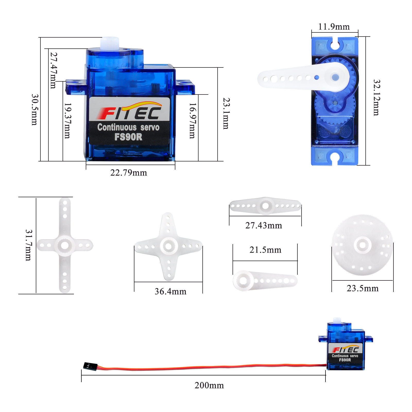 Feetech FS90R 9g Micro Servo ม - Rc Helicopter Servo บทวิจารณ์และราคา