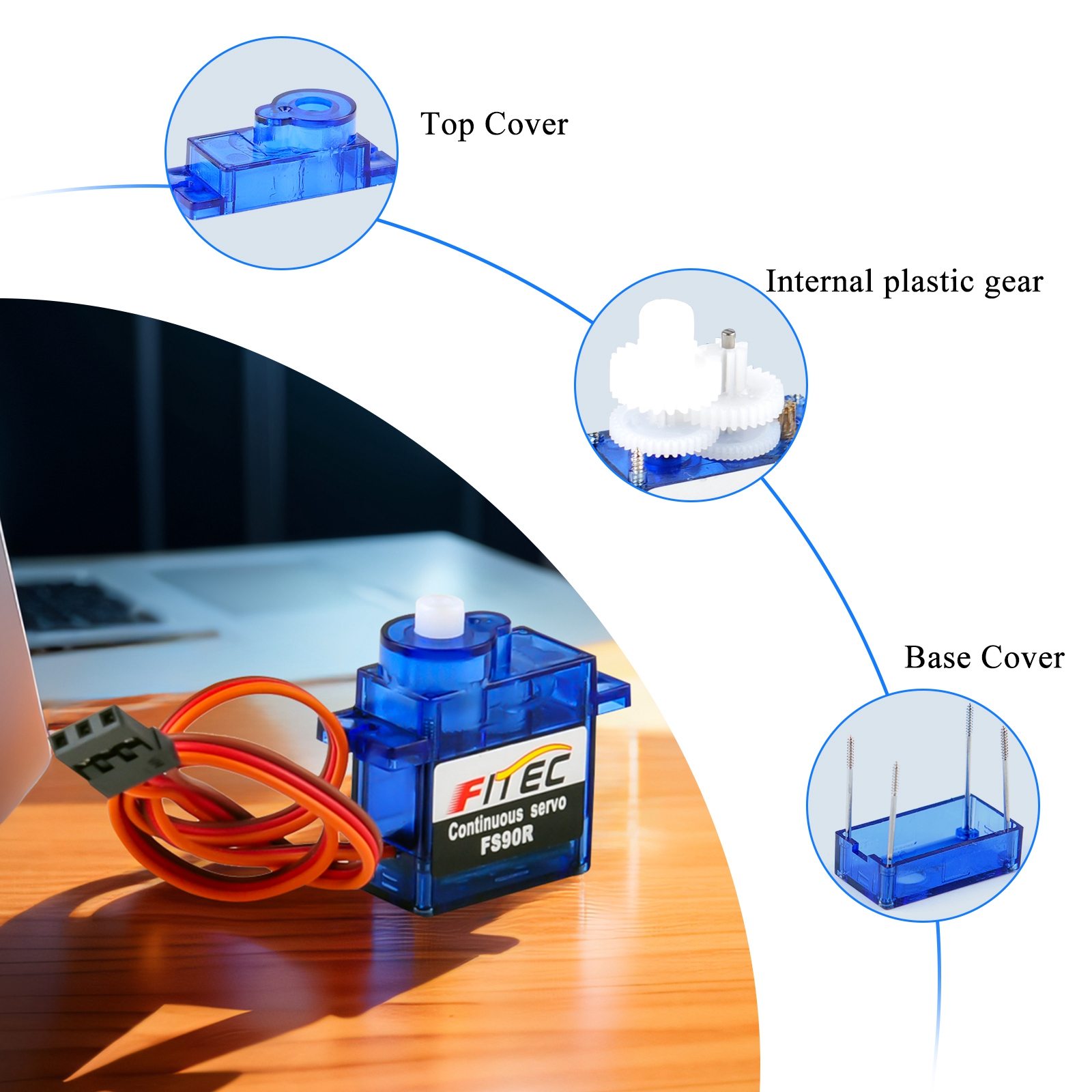 Feetech FS90R 9g Micro Servo ม - Rc Helicopter Servo บทวิจารณ์และราคา
