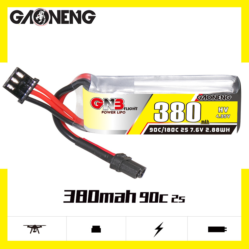 GNB 2S 7.6V 380mAh 90C/180C แบ - Rc Helicopter Parts บทวิจารณ์และราคา