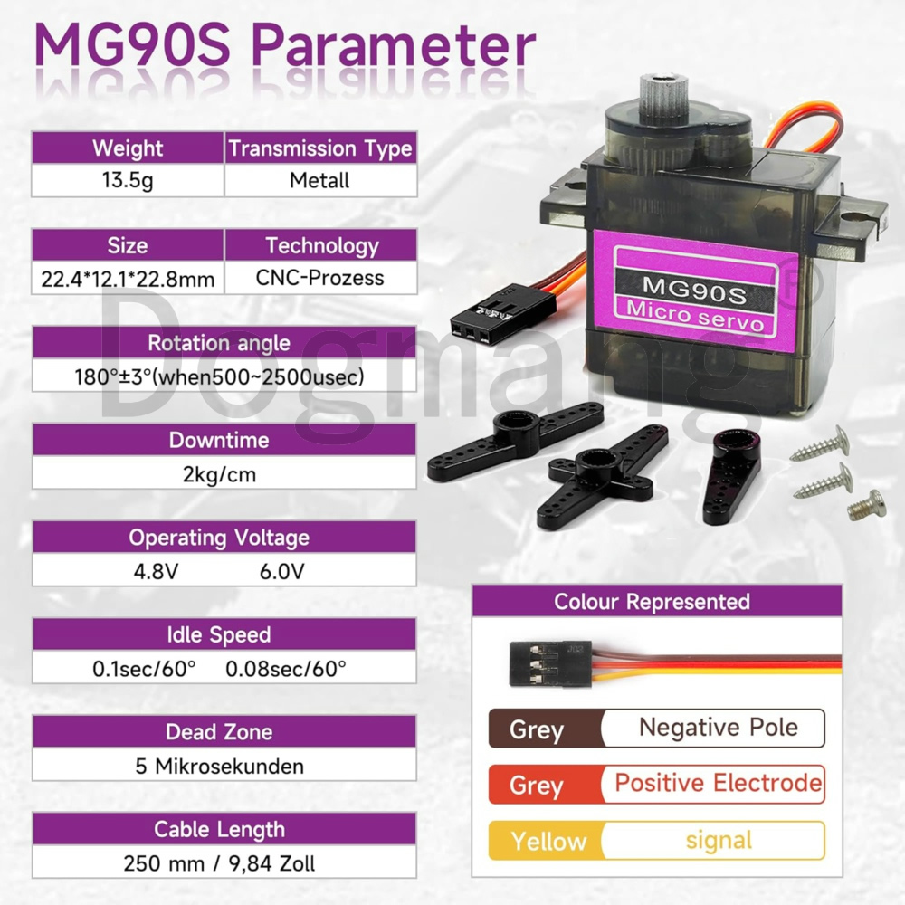 MG90S Servo 1/2/4/10/20/50 Pcs - Rc Helicopter Servo บทวิจารณ์และราคา